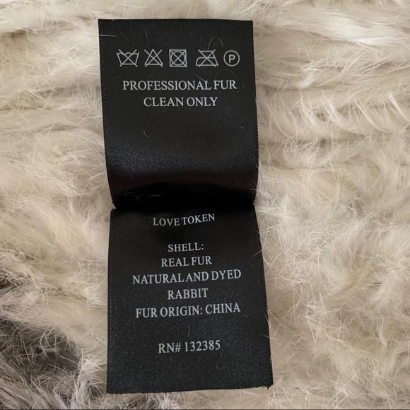 Love Token 100% Rabbit Fur Super Soft Vest - Picture 6 of 7